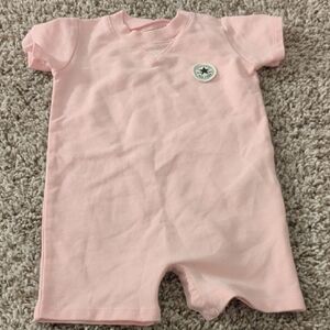 6/$35 Converse Pink Baby Romper
